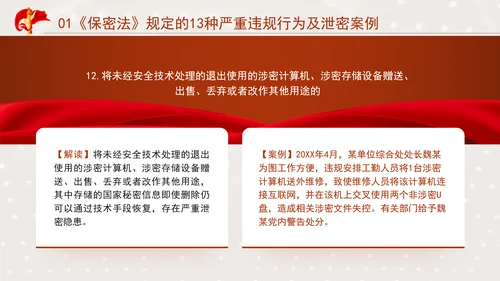 保密警示教育PPT典型泄密案例教育学习