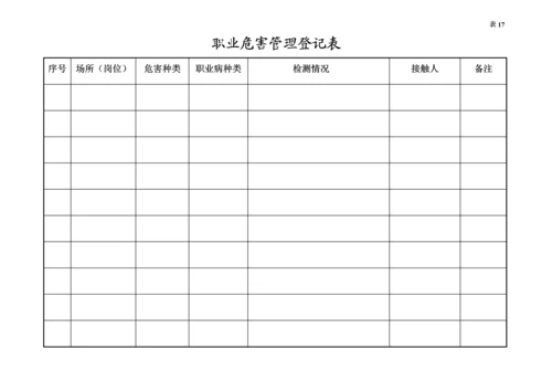 编号17 职业危害管理台账.docx