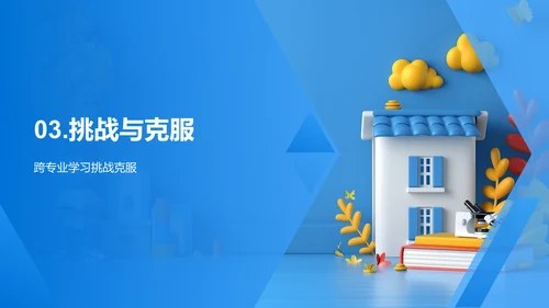 实习汇报：跨专业学习PPT模板