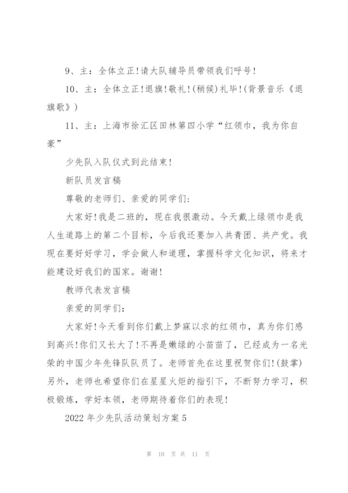 2022年少先队活动策划方案.docx