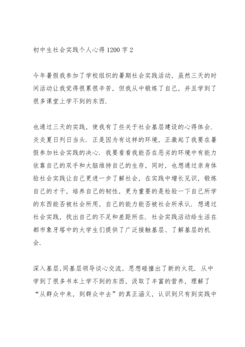 初中生社会实践个人心得体会1200字5篇_初中生社会实践心得体会感想.docx