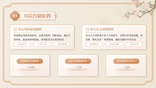 米色中国风七夕主题婚礼策划PPT模板