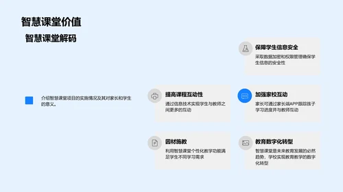 智慧课堂实施报告PPT模板