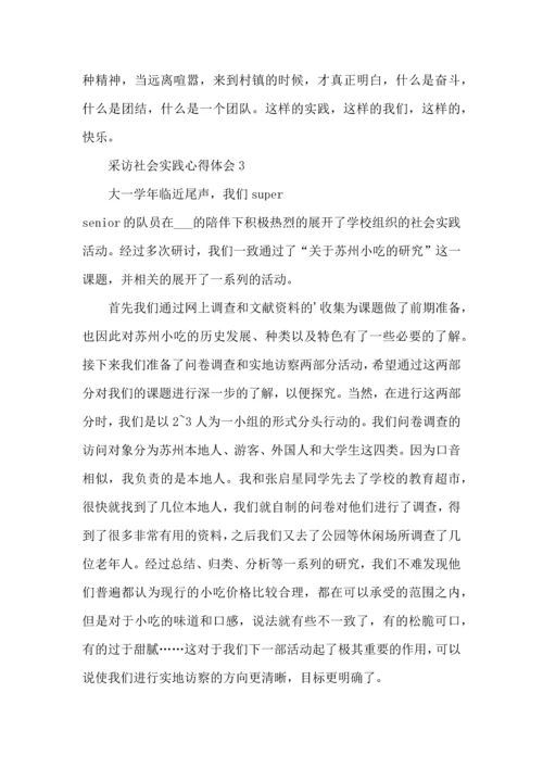 采访社会实践心得体会五篇.docx