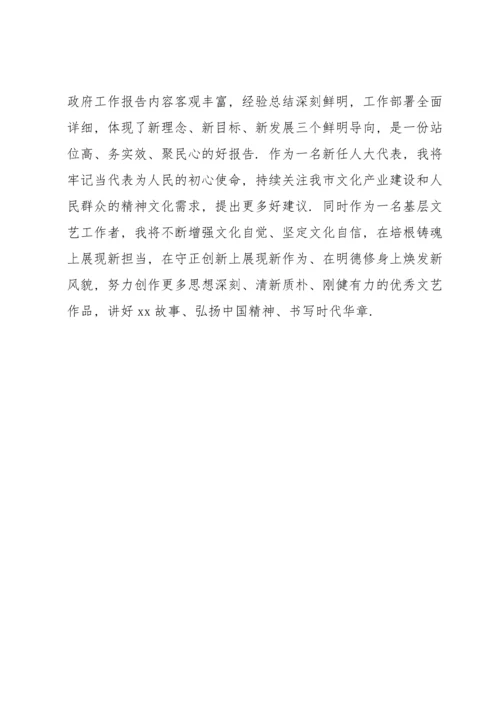 政府工作报告人大代表心得体会.docx