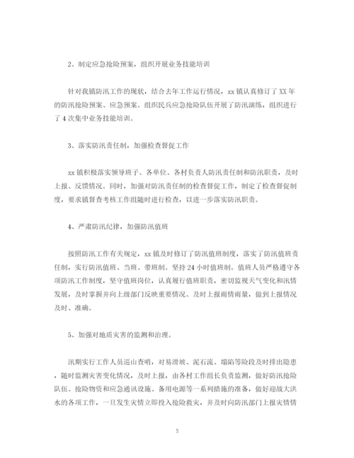 精编之工作总结乡镇防汛工作年终总结报告范文1500字.docx