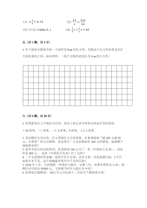 人教版小升初数学模拟试卷带答案（典型题）.docx