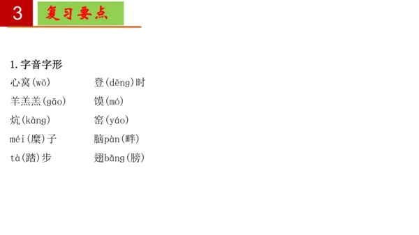 八年级语文下册第一单元-单元复习  课件(共27张PPT)