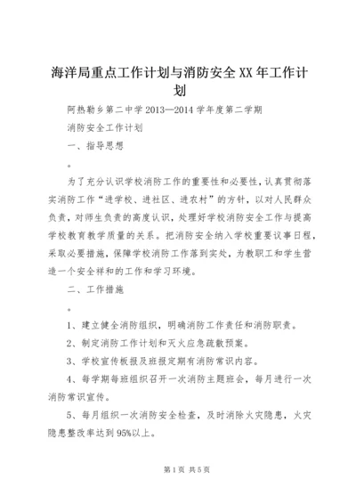 海洋局重点工作计划与消防安全XX年工作计划 (3).docx