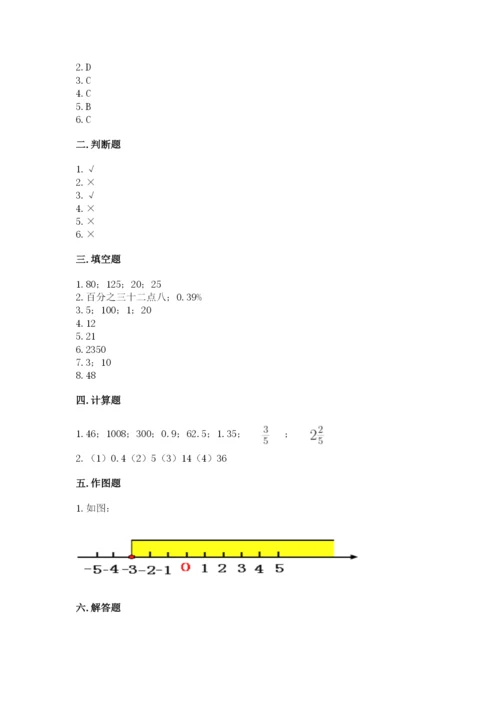 沧州市新华区六年级下册数学期末测试卷最新.docx