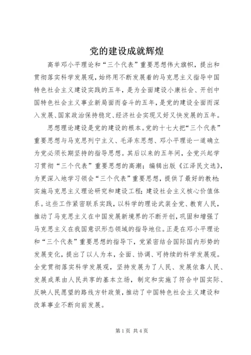 党的建设成就辉煌.docx