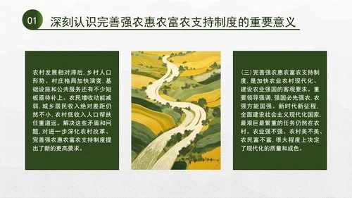 二十届三中全会关于完善强农惠农富农支持制度党课ppt