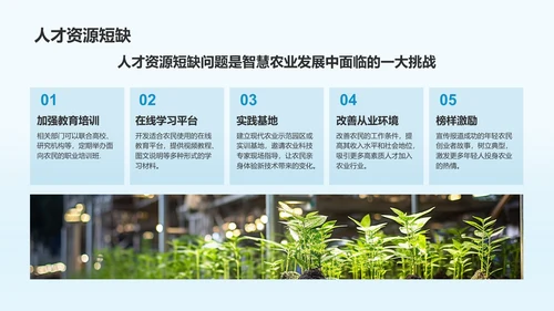 绿色商务风智慧农业项目发展计划书PPT模板