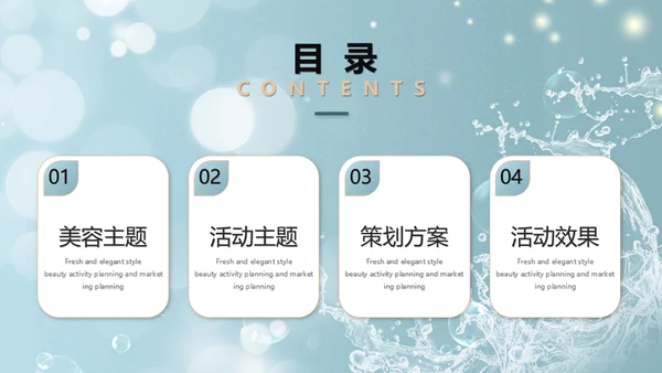 美容院美妆活动策划通用PPT模板