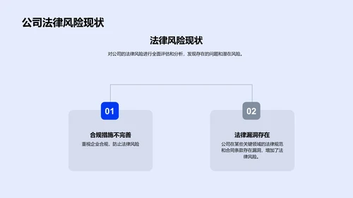 半年法律风险汇报PPT模板