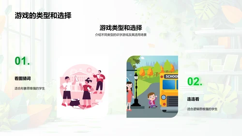 识字游戏教学策略PPT模板
