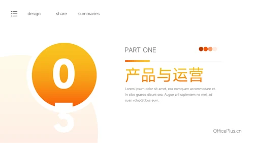 黄橙高端欧美风渐变商业计划书PPT模板