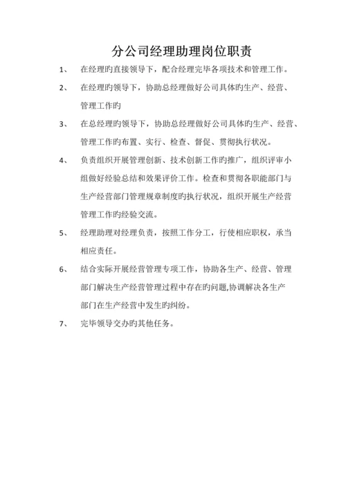 分公司岗位职责.docx