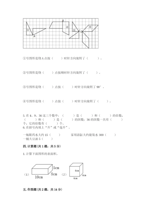 人教版数学五年级下册期末测试卷必考题.docx