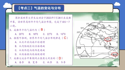 【学霸提优】第四章《天气与气候》复习课件（第1课时）（共32张PPT）