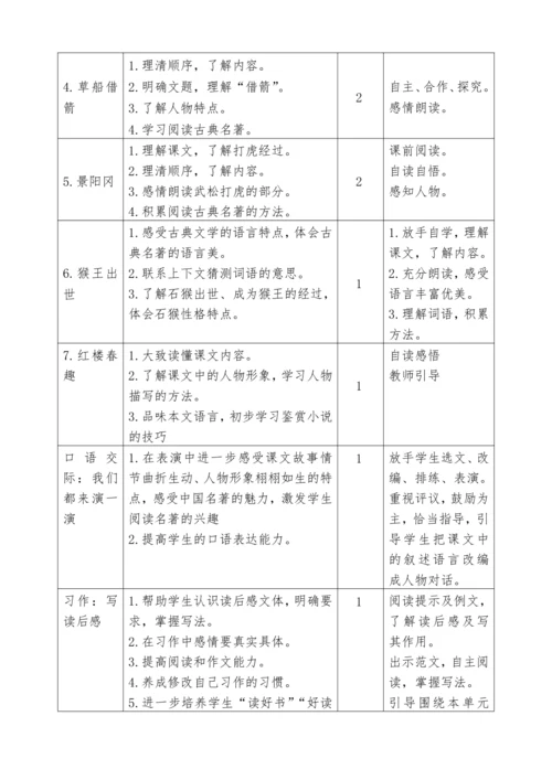 2023-2024学年部编版语文五年级下册第二单元教学设计