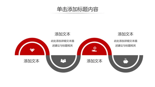 欧美风红色企业宣传公司简介商务PPT模板