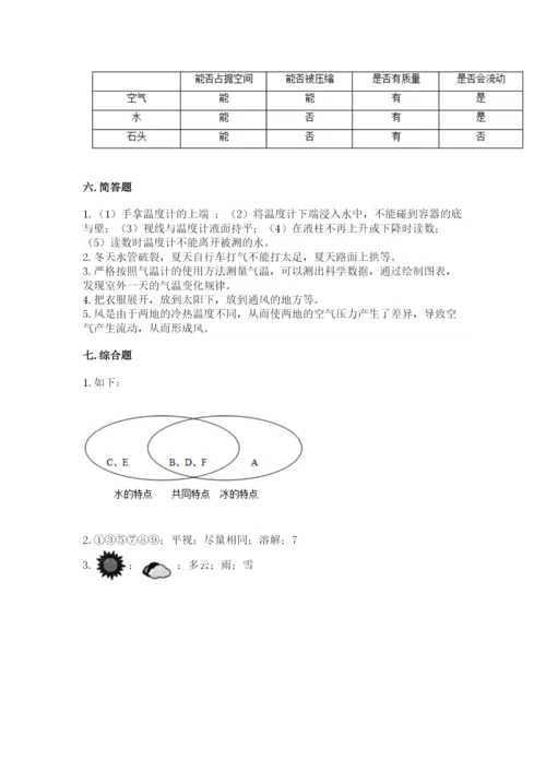 教科版三年级上册科学期末测试卷精品（名师系列）.docx