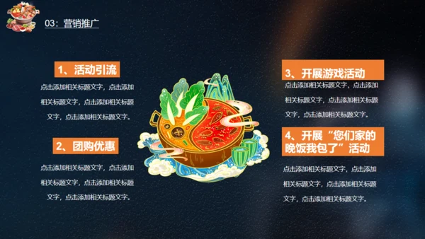 麻辣鸳鸯锅火锅美食通用PPT模板