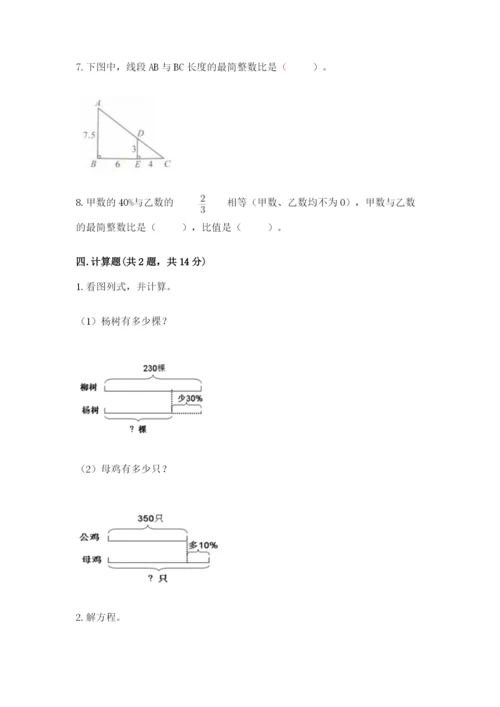 同心县六年级下册数学期末测试卷最新.docx
