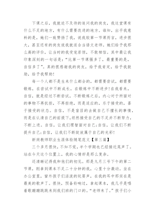 新岗教师职业生涯体验随笔范文.docx