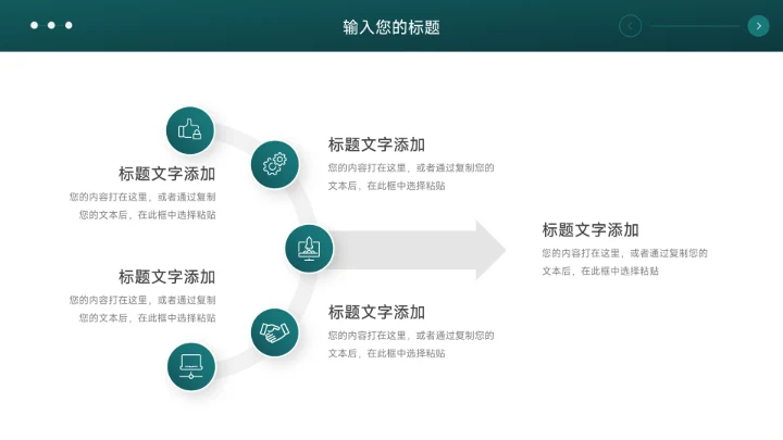 绿色简约主义公司部门培训PPT模板