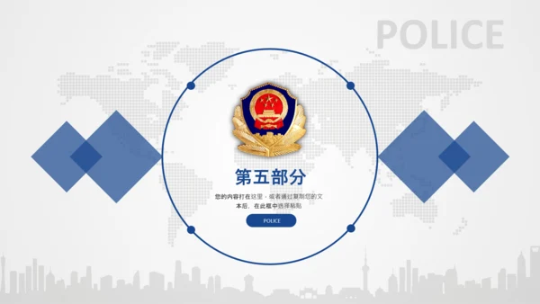 公安局警察交警队刑警工作总结计划PPT模板