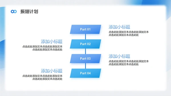 蓝色渐变弥散风项目答辩转正答辩PPT模板