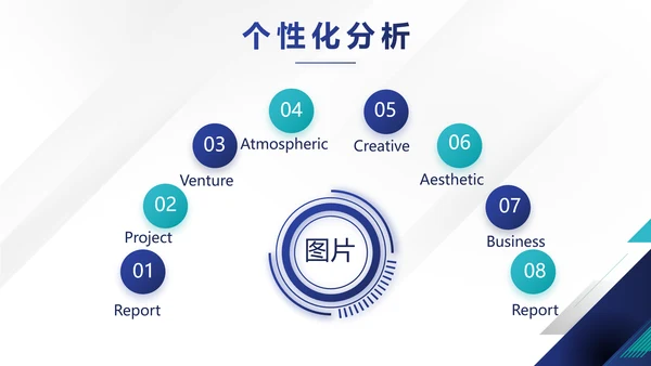 蓝色企业宣传简介公司简介动态PPT