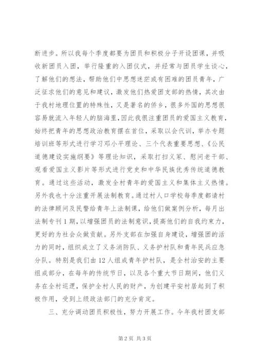 某年团支部书记半年工作总结范文.docx