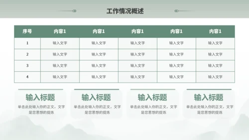 绿色古风中国风通用PPT模板