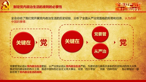 解读学习宣传十八届六中全会精神PPT模板
