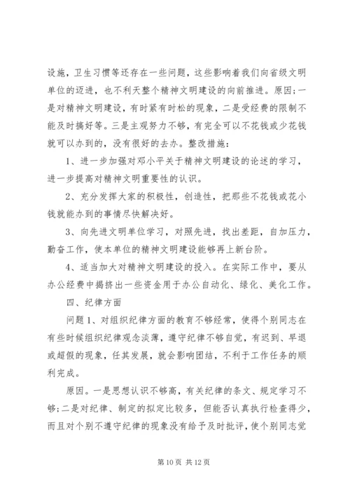 党员党性分析与对照检查材料.docx