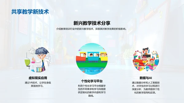 培训行业新技术展示PPT模板