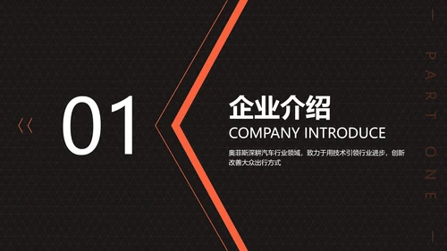 橙色简约图文汽车行业校园招聘会PPT