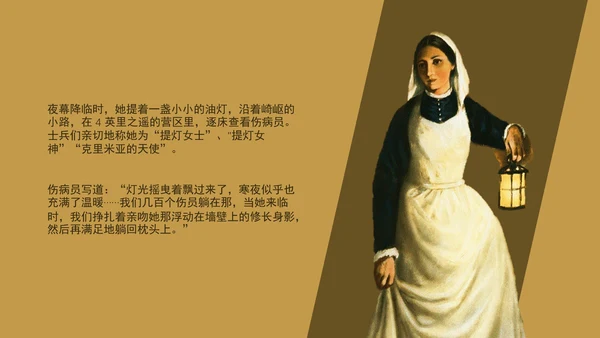南丁格尔人物传记护士节PPT