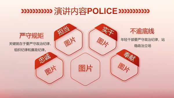 红色大气警察公安表彰大会动态PPT