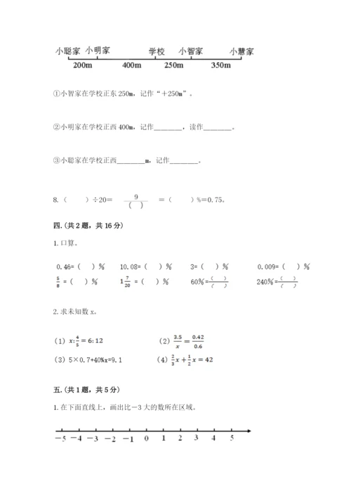 人教版六年级数学下学期期末测试题【轻巧夺冠】.docx