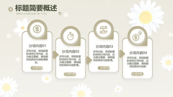 手绘淡雅小清新工作报告动态PPT