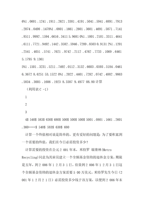 会计学：企业决策的基础.附录