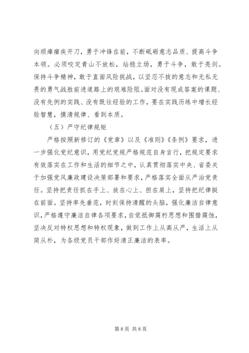 党章党规主题教育活动自我检视剖析.docx