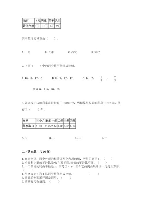 山东省济南市外国语学校小升初数学试卷及答案（各地真题）.docx