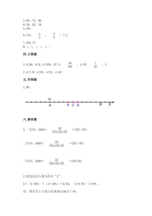 慈溪市六年级下册数学期末测试卷（满分必刷）.docx