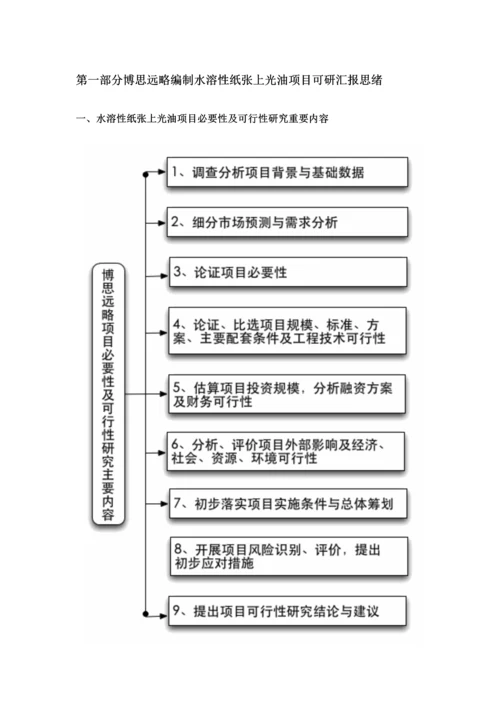 水溶性纸张上光油项目可行性研究报告发改立项备案最新案例范文详细编制方案.docx