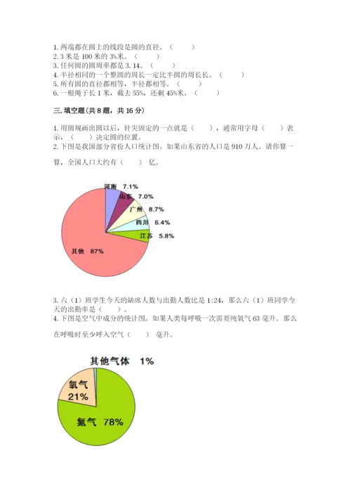 人教版六年级上册数学期末测试卷含答案解析.docx